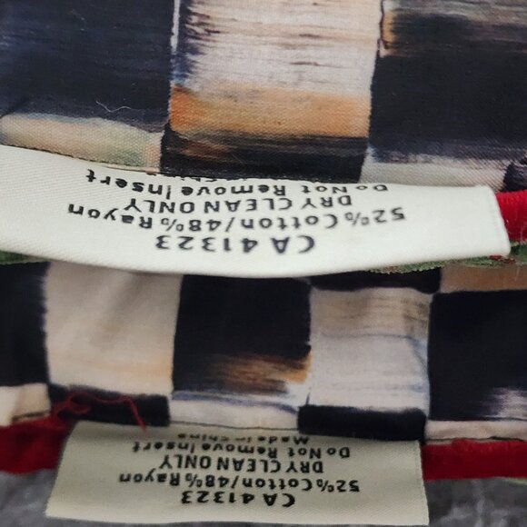 MACKENZIE CHILDS COURTLY CHECK/CHRISTMAS CHAIR PADS-SET OF 2 - Picture 6 of 6